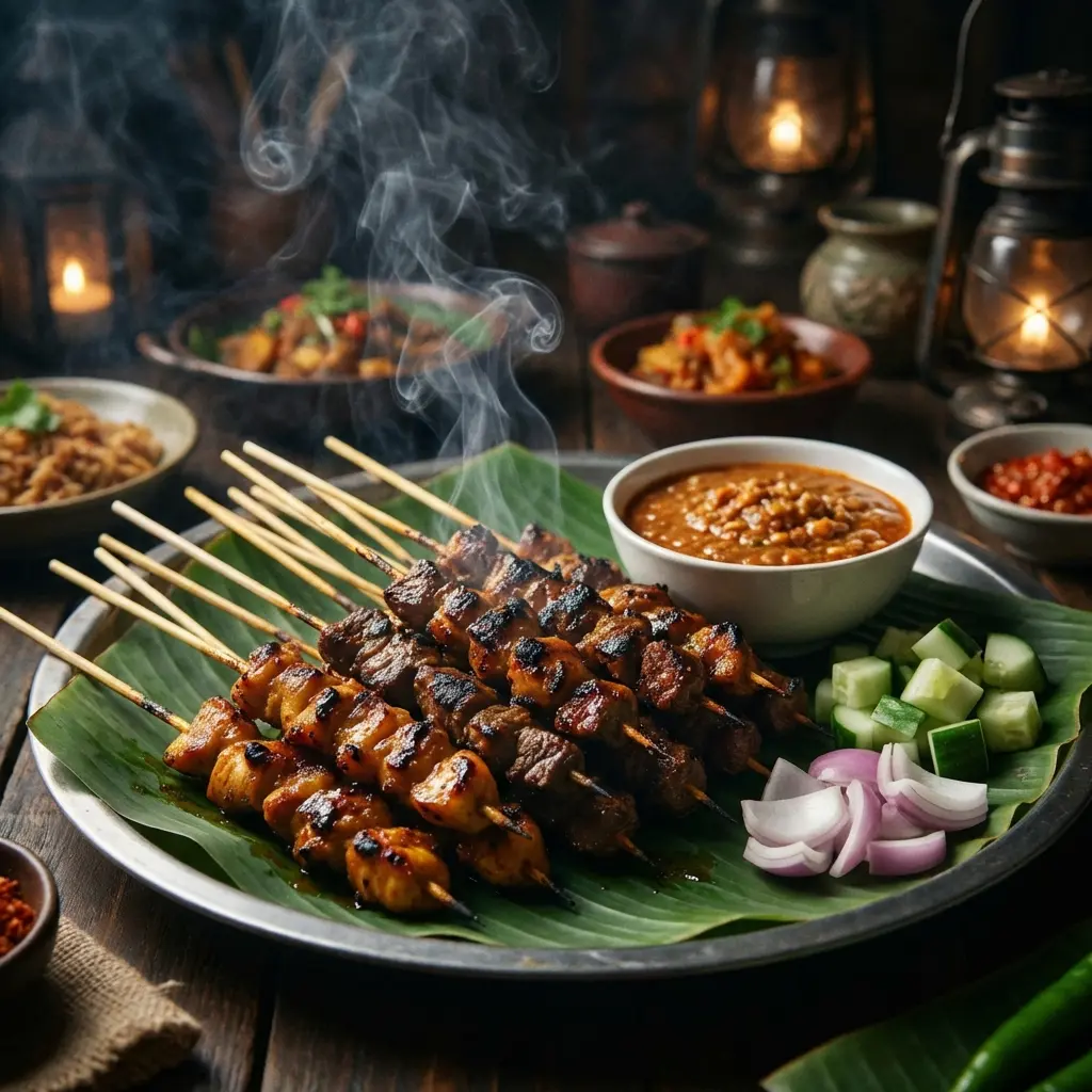 Chicken Satay with Peanut Sauce